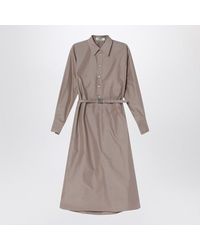 Fendi - Barley Cotton And Silk Chemisier Dress - Lyst