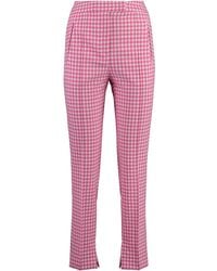 PT01 - Frida Cotton Blend Trousers - Lyst