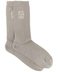 Brunello Cucinelli - Socks Coat Of Arms Of Solomeo - Lyst