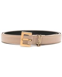 Saint Laurent - Cintura Cassandre Sottile - Lyst