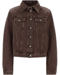 Our Legacy - Brown Denim Jacket - Lyst