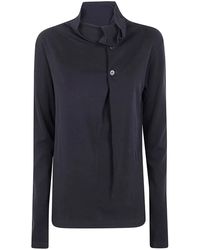 Y's Yohji Yamamoto - Ka- Back Button Off-Neck T - Lyst
