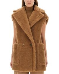 Max Mara - Alpaca, Wool, And Silk Teddy Vest - Lyst