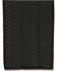 Twinset - Logo-Pattern Frayed Scarf - Lyst