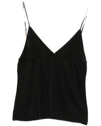 Saint Laurent - Saint V-Necked Top - Lyst