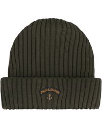 Paul & Shark - Ribbed Wool Beanie - Lyst