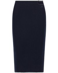 Courreges - 'Loop Rib Knit' Skirt - Lyst