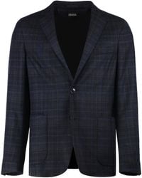 ZEGNA - Single-Breasted Two-Button Jacket - Lyst