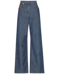 Fendi - Ff Chambray Long Jeans - Lyst