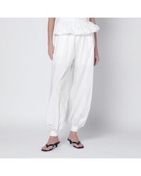 ROTATE BIRGER CHRISTENSEN - Nicola Highwaisted Poplin Trousers - Lyst