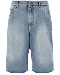 Dolce & Gabbana - Dolce & Gabbana Denim Bermuda Shorts - Lyst