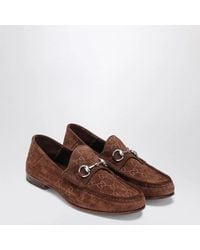 Gucci - Horsebit 1953 Gg Suede Loafer - Lyst