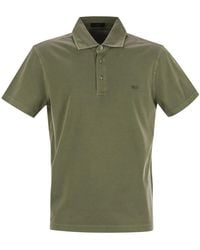 Fay - Cotton Jersey Polo Shirt - Lyst