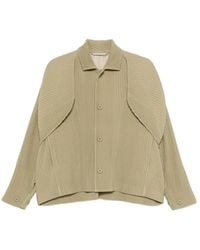 HOMME PLISSÉ - Homme Plisse Issey Miyake Pleated Layered Jacket - Lyst