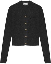 Ganni - Wool Merino Cardigan - Lyst