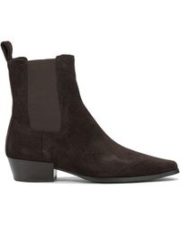 Strategia - Suede Leather Boots Ankle - Lyst