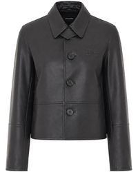 Zadig & Voltaire - Zadig&Voltaire Lessa Leather Jacket - Lyst
