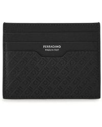 Ferragamo - Leather Credit Card Case - Lyst