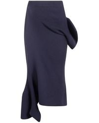 HOMME PLISSÉ - Homme Plisse "Life Form" Volume Midi Skirt - Lyst