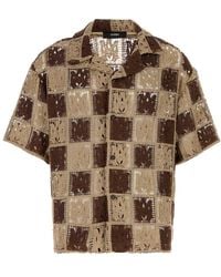 Amiri - Oversized Crochet Shirt - Lyst