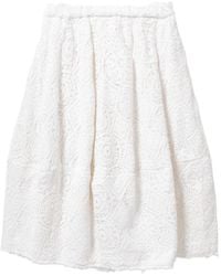 Comme des Garçons - Cotton Midi Skirt - Lyst
