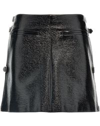 Courreges - Mini Multi Sangle Vinyl' Skirt - Lyst