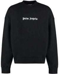 Palm Angels - Cotton Crew-Neck Sweatshirt - Lyst
