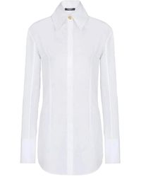 Balmain - Cotton Poplin Shirt - Lyst
