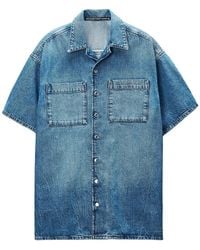 Alexander Wang - Boxy Denim Shirt Dress - Lyst