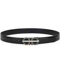 Ferragamo - Gancini Reversible Belt - Lyst