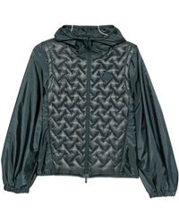 Moncler - Quilted-Panel Hooded Jacket - Lyst