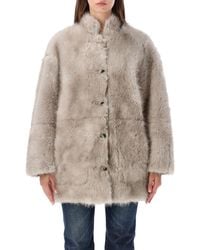 Urbancode - Midi Jacket Toscana Faux Fur Reversabel - Lyst