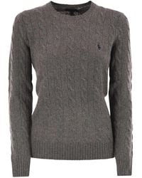 Polo Ralph Lauren - Plaited Wool And Cashmere Crew-Neck - Lyst