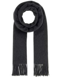 Saint Laurent - Dark Cashmere Scarf - Lyst