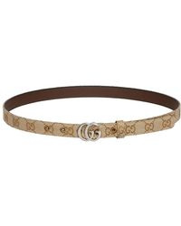 Gucci - Slim Gg Marmont Belt - Lyst