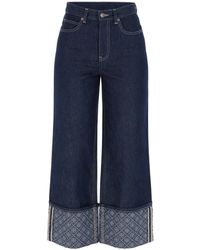 Tory Burch - Jeans With Lapels - Lyst