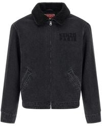KENZO - Happy Tiger' Denim Jacket - Lyst