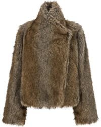 BB COUTURE - B&B Couture 'Brigitte First' Eco-Fur Coat - Lyst