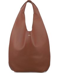 A.P.C. - Le Neige Grained Leather Handbag - Lyst