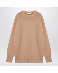 Chloé - Nude Cashmere And Cotton Oversize Jumper - Lyst