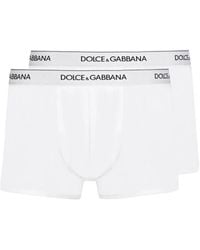 Dolce & Gabbana - Dolce & Gabbana Set Of Two Cotton Boxers - Lyst