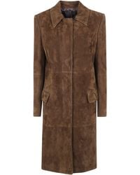 Tom Ford - Full Grain Lamb Suede Mackintosh Coat - Lyst