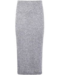 D.exterior - Soft Sequins Straight Skirt - Lyst