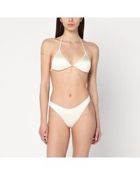 VENUJA - Butter-Coloured Triangle Two-Piece Bikini - Lyst