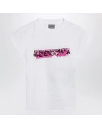 Balenciaga - Messy Spray T-Shirt With Cut-Out Back - Lyst