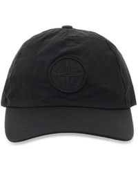 Stone Island - Compass Cap With Embroidery - Lyst