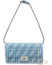 ショルダーバッグ FENDI FF Jacquard denim clutch FF Jacquard denim clutch FENDI - Nugnes1920