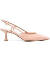 Gianvito Rossi - Nude Leather Decollete - Lyst