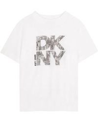 DKNY - T-Shirt Con Stampa - Lyst