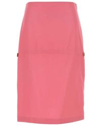 Fendi - Technical Viscose Skirt - Lyst